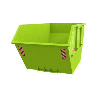 Grüner Absetzcontainer