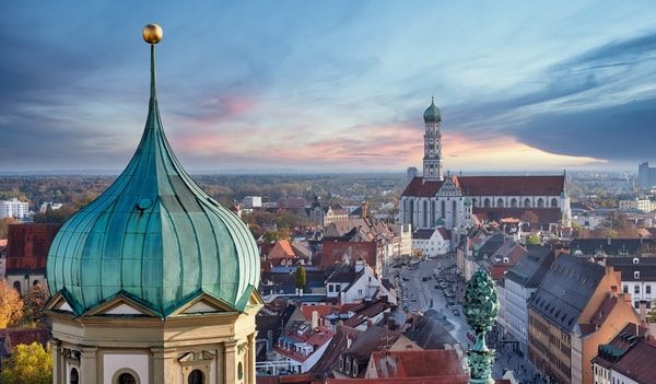 Augsburg von oben
