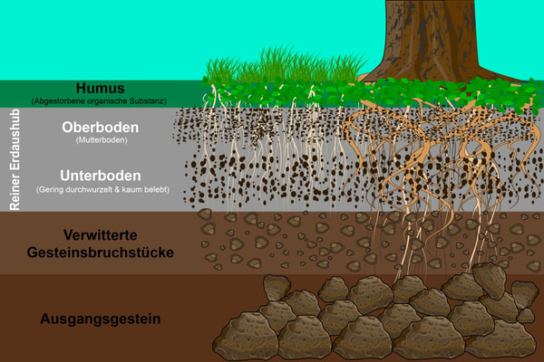 Infografik: Erdschichten
