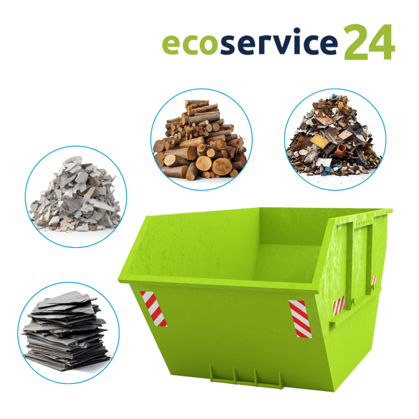 ecoservice24 Container und verschieden Abfallarten