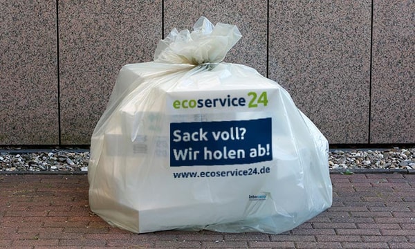 PE Sammelsack gefüllt mit EPS Platten